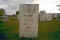 Gravestone of Mary Stevens Merrill
