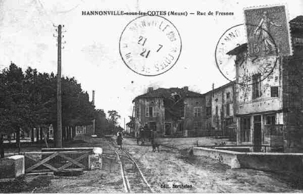 Post card of Hannonville, France