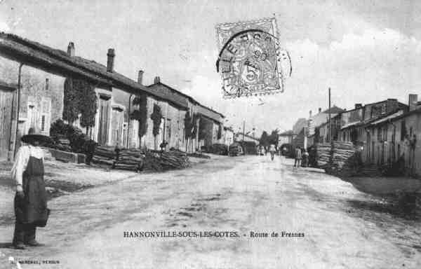 Post card of Hannonville, France