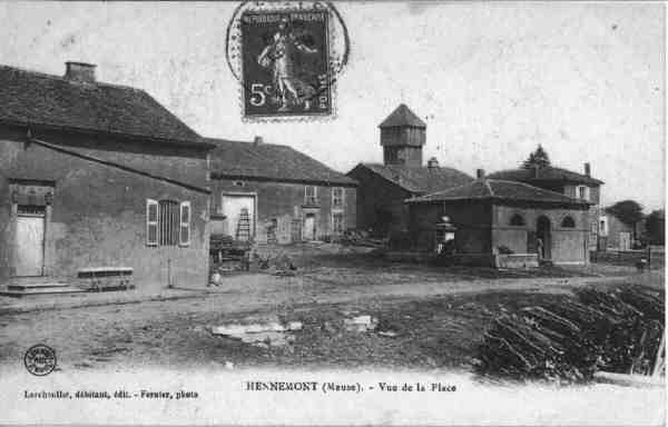 Post card of Hennemont, France
