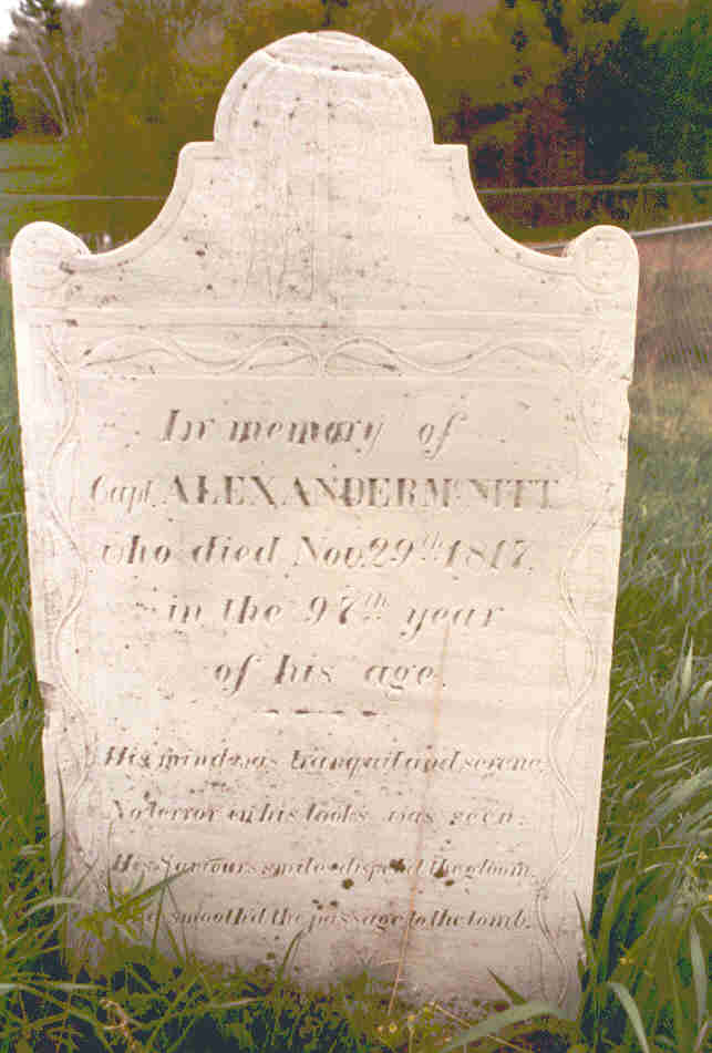 Gravestone of Alexander McNitt