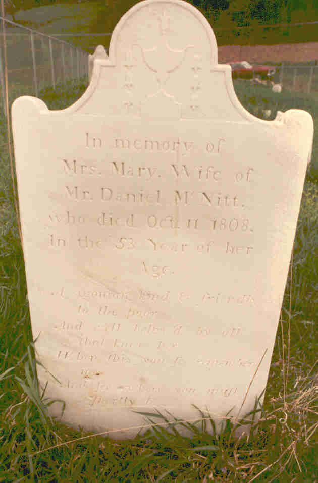 Gravestone of Mary Rogers McNitt