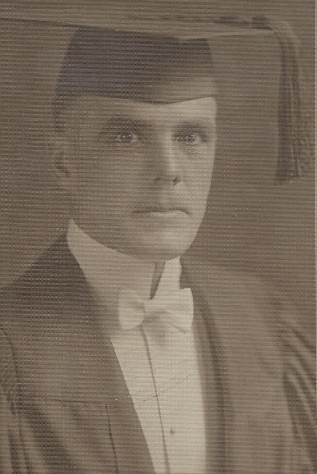 Elmer Merrill graduation picture (probably from his chiropractic training)