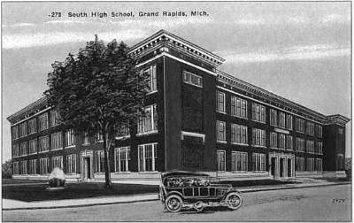 Postcard of South High School in 1925