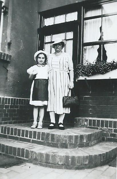 Ruth Weinmann with her aunt Anna Weinmann Wolf